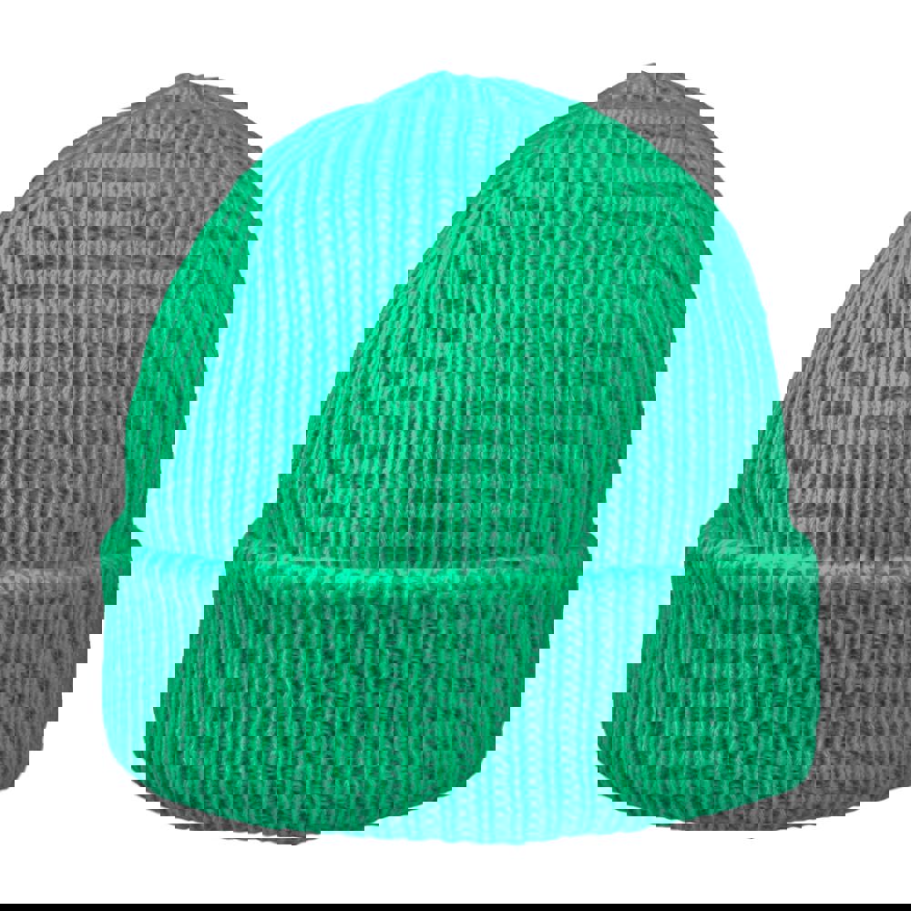 Luxury fine rib beanie - Groen