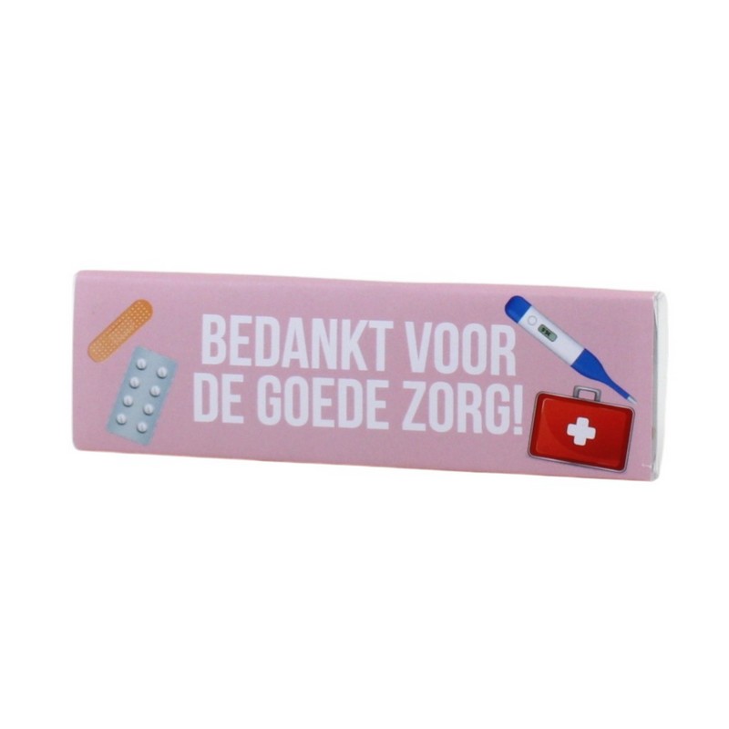 Chocoladereep – “Bedankt voor de goede zorg!”