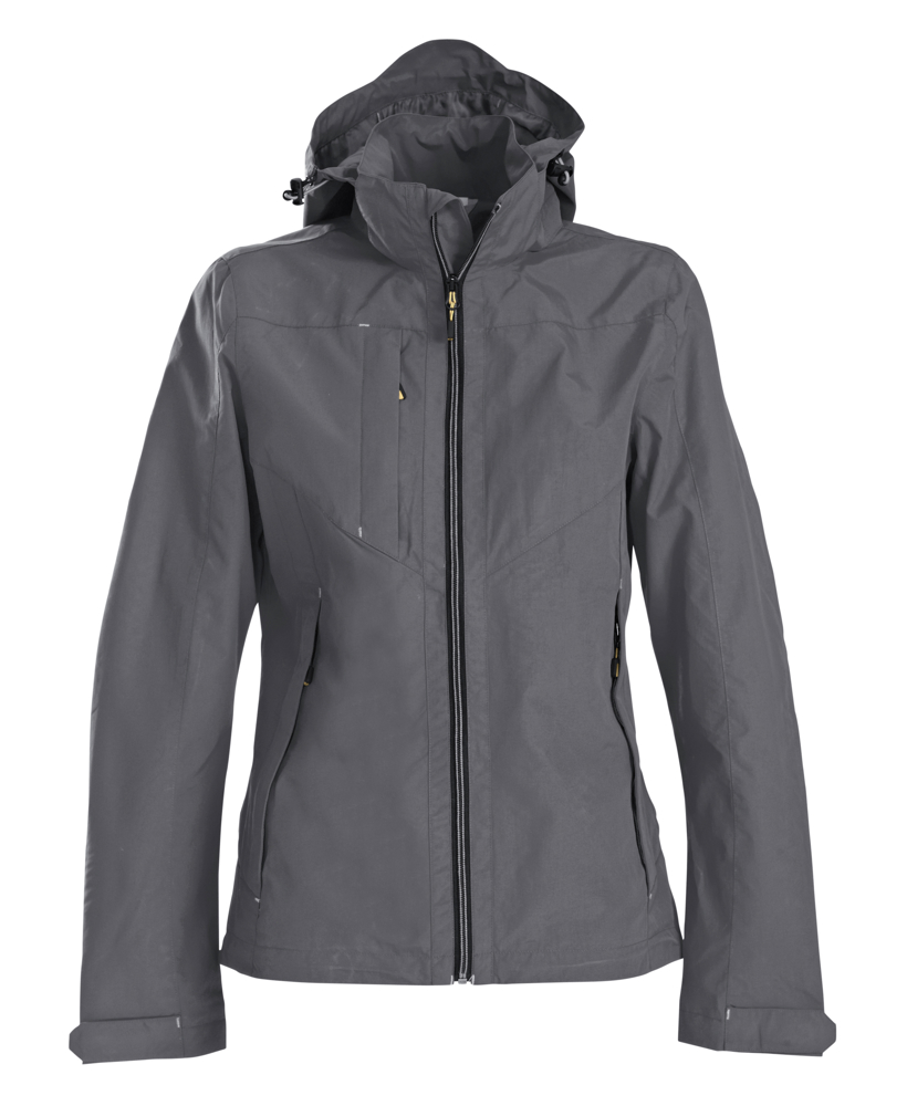 Flat track Shell Jas Dames - Staalgrijs