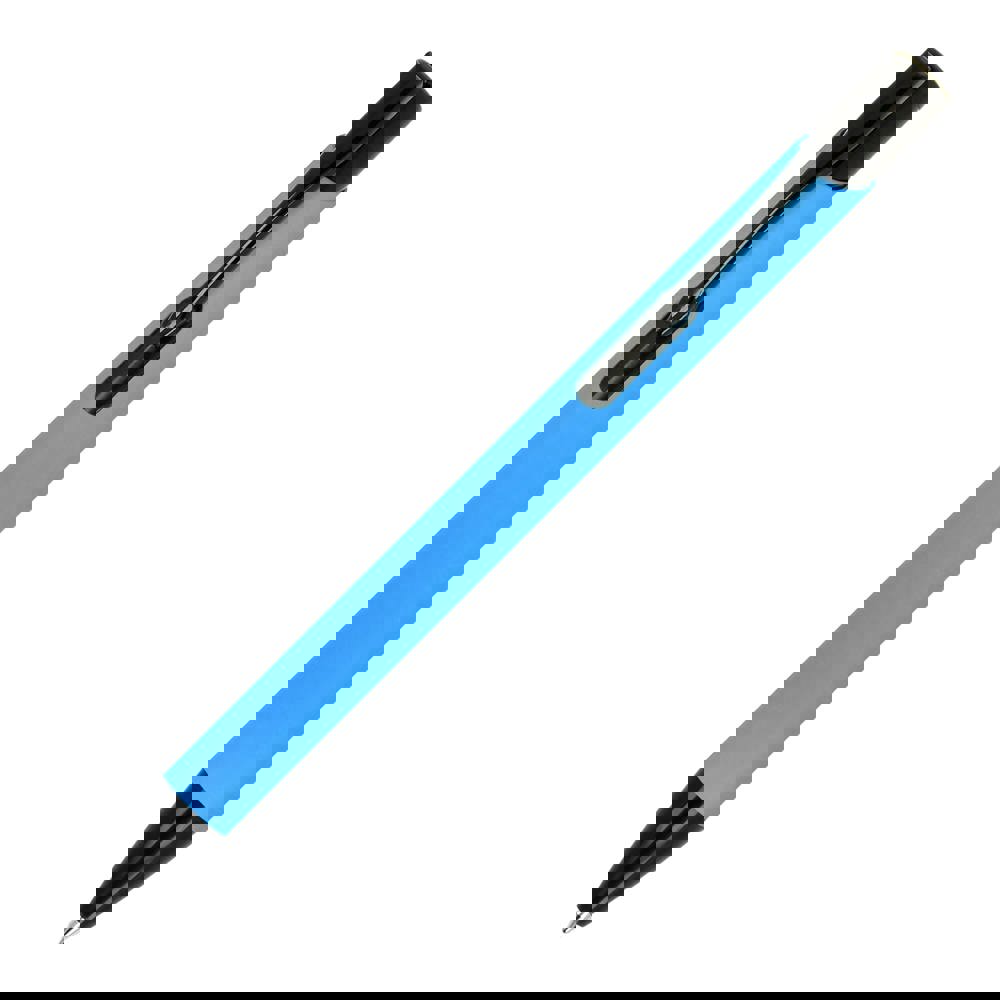 Alicante soft touch R-AL blauwe inkt - Lichtblauw / Zwart