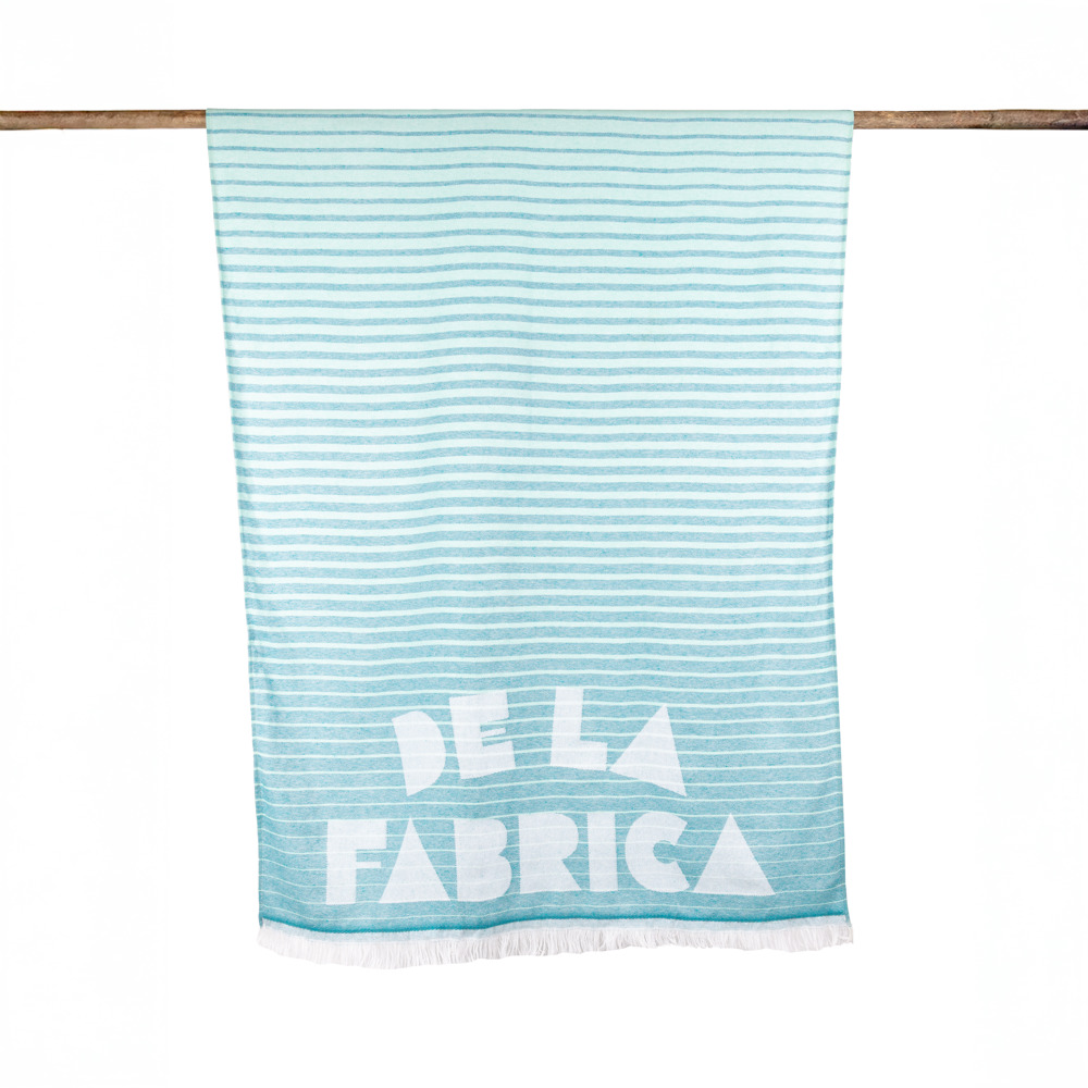 Custom-made hamamdoek 100 x 170 (2 kleuren geweven)