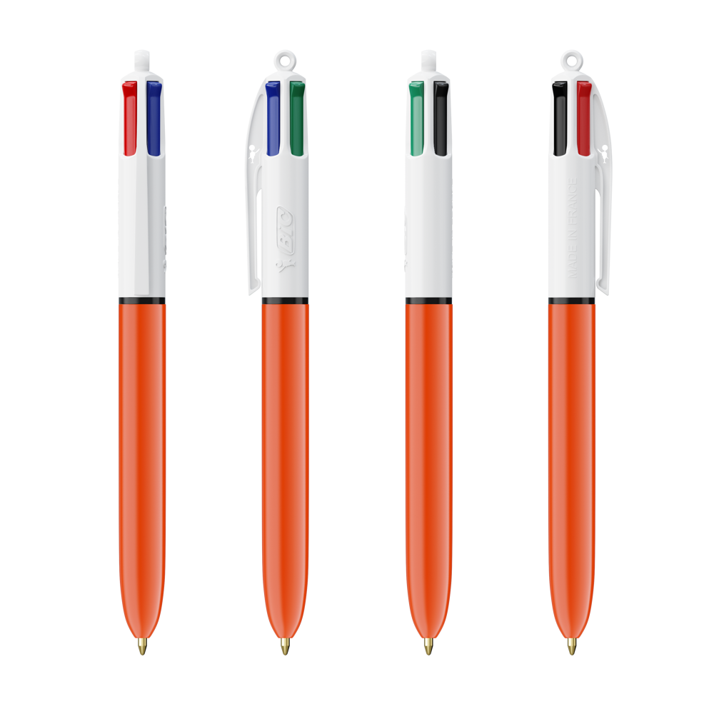 BIC® 4 Colours Fine balpen + Lanyard