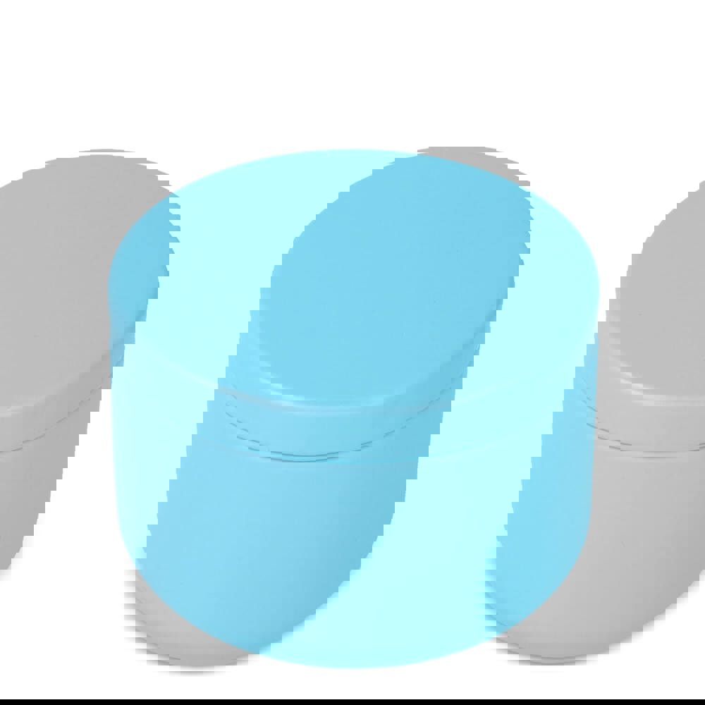 Asana plantaardige kaars in gerecycled blik - Lichtblauw