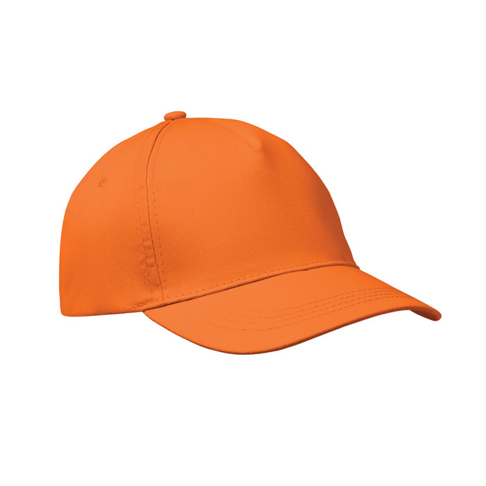 BUZZ - 5 panelen baseballpet 160g/m² - Oranje