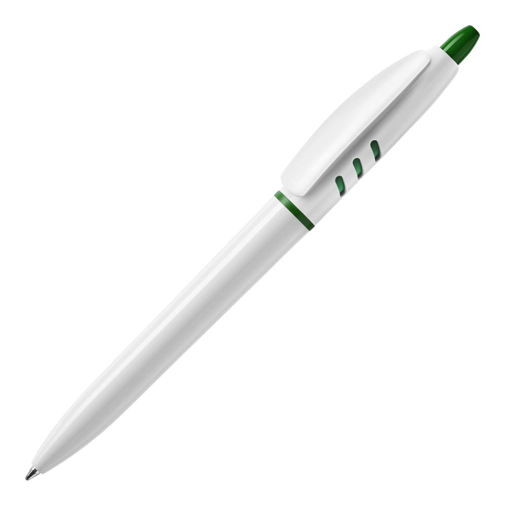 Balpen S30 hardcolour - Wit / Donker Groen