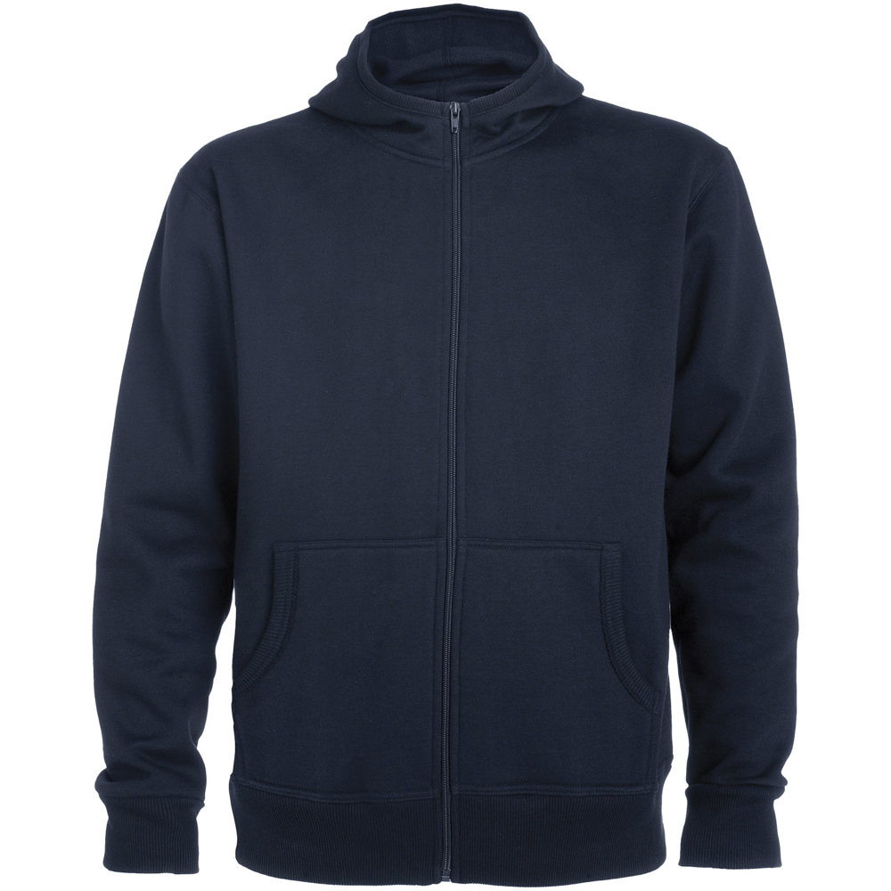 Montblanc unisex hoodie met volledige rits - Marineblauw