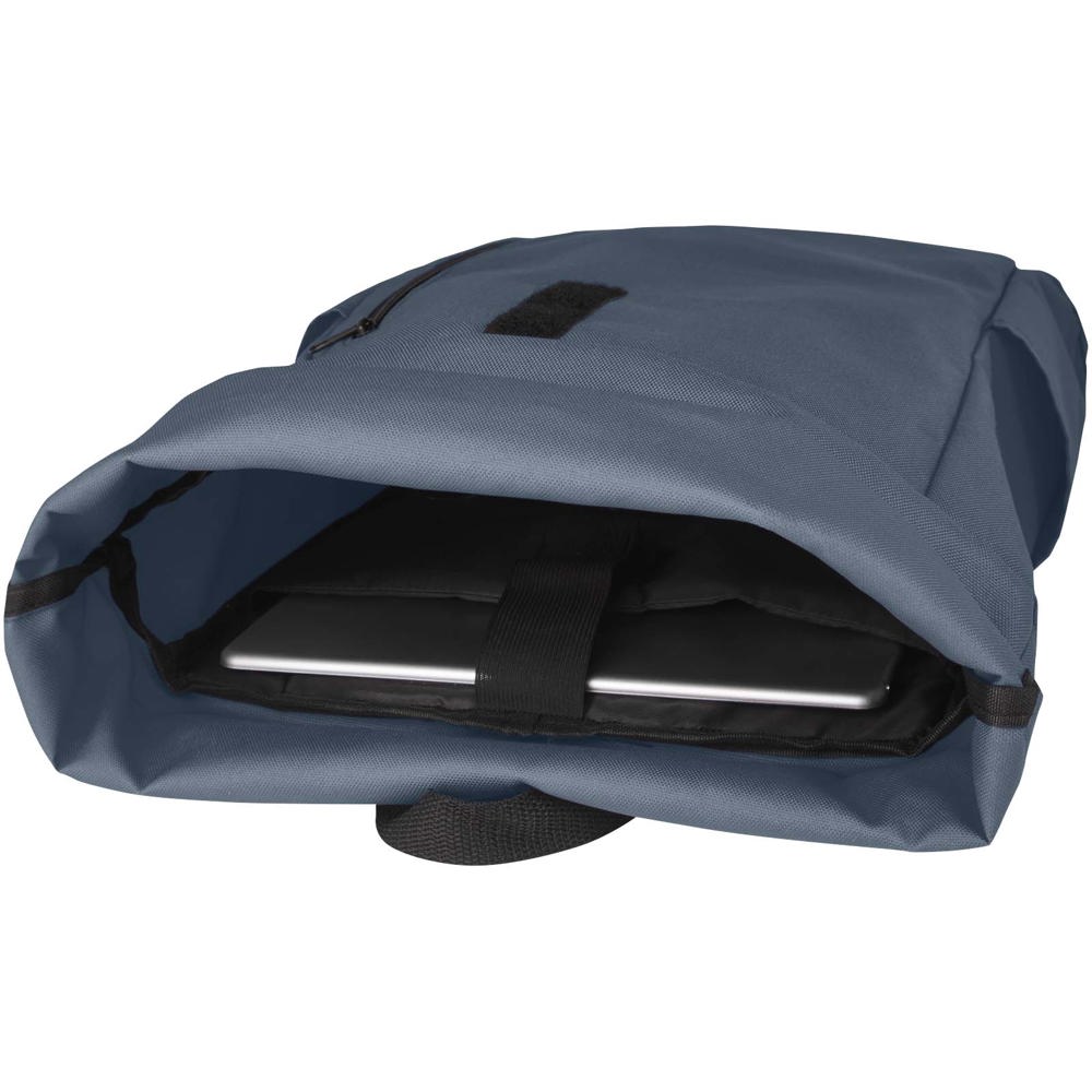 Byron 15,6" rugzak van GRS RPET met opgerolde bovenkant 18 L