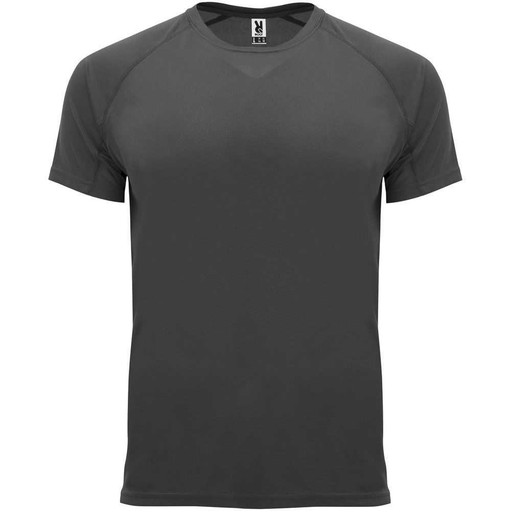 Bahrain 135 g/m² sportshirt met korte mouwen voor heren - Donkerlood