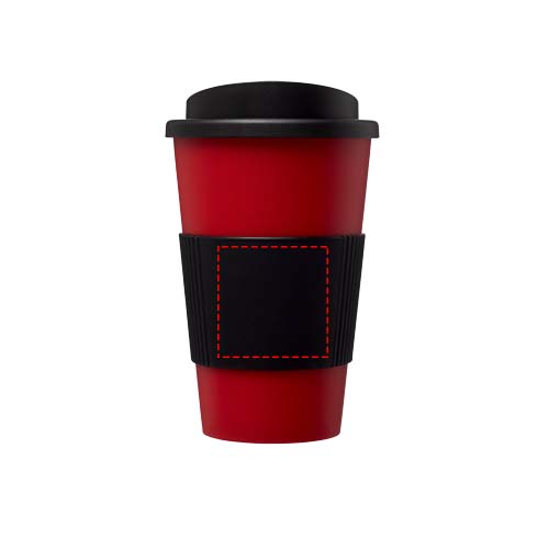 Americano® geïsoleerde beker van 350 ml met handgreep