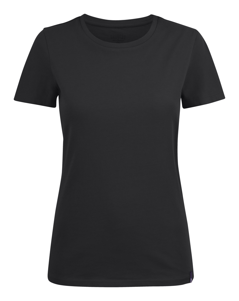 American U T-Shirt Dames - Zwart