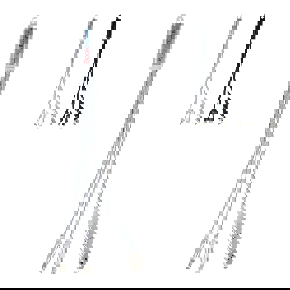 2-in-1 Oplaadkabel USB-A/C naar USB-C &amp; Lightning Aluminium