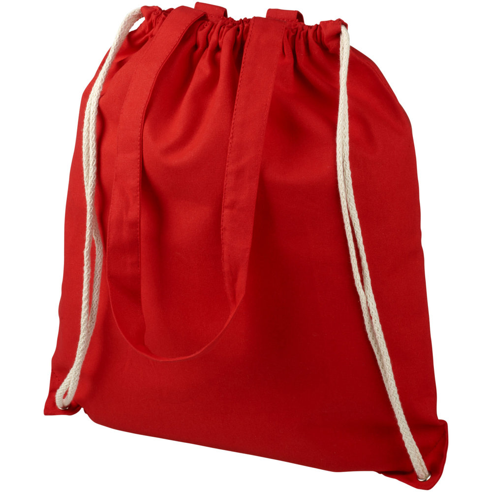Eliza 240 g/m² katoenen rugzak met trekkoordsluiting 6L