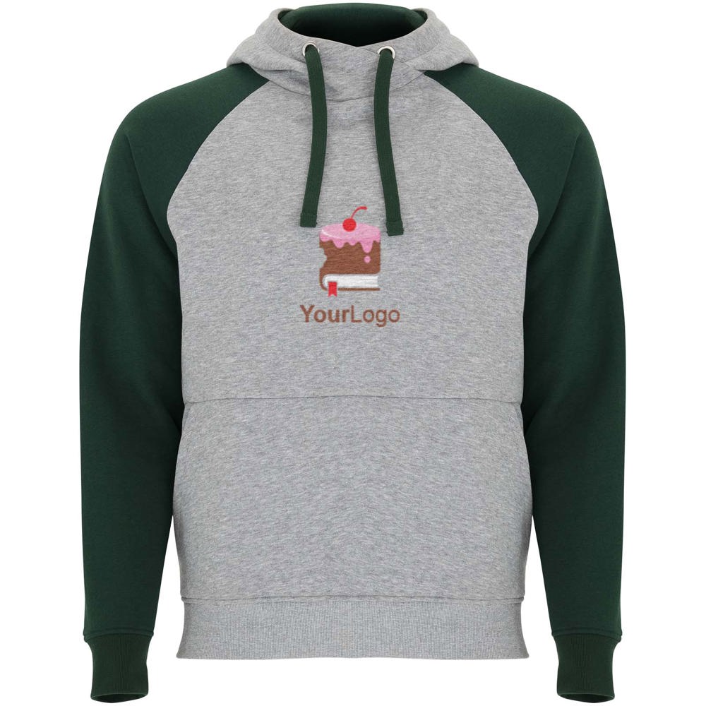 Badet 280 g/m² tweekleurige kinderhoodie