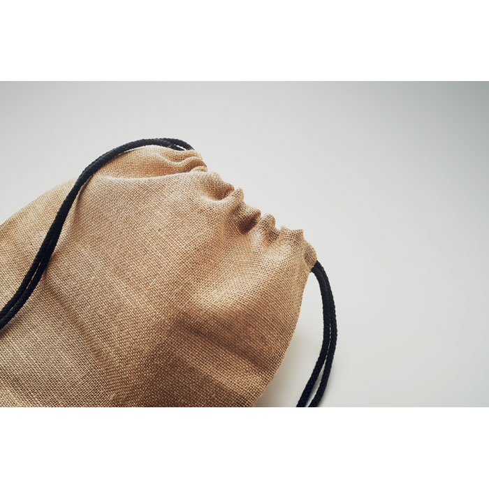 FUKURO - Jute rugzakje met koord