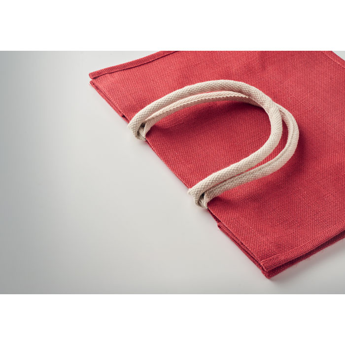 AURA - Jute tas met katoenen hengsels