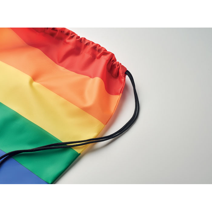BOW - Regenboog RPET trekkoordrugzak