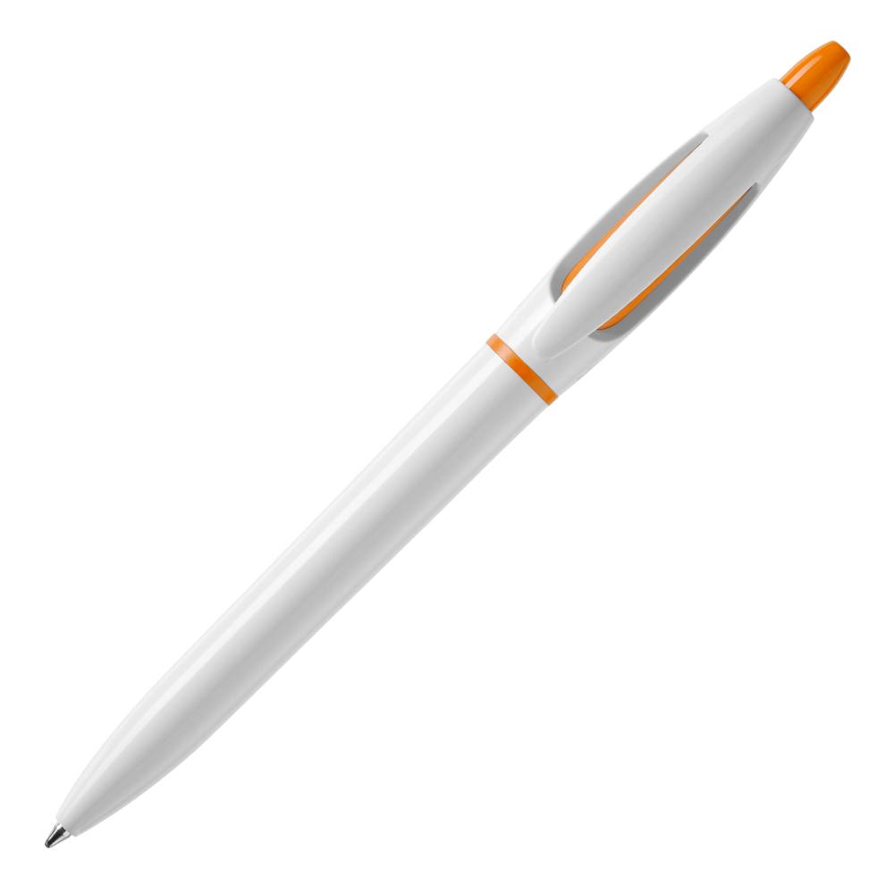 Balpen S! hardcolour - Wit / Oranje