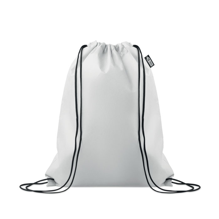 DAFFY RPET - RPET non-woven trekkoordtas - Wit