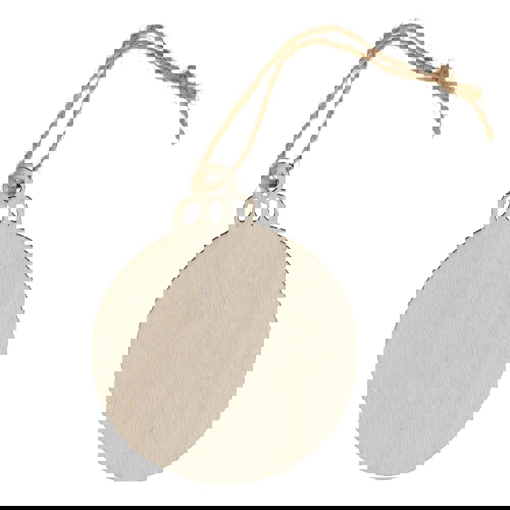 Houten kerstornament kerstbal