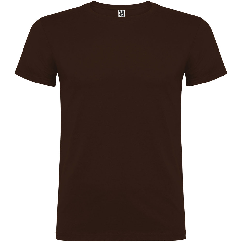 Beagle 155 g/m² herenshirt met korte mouwen - Chocolade