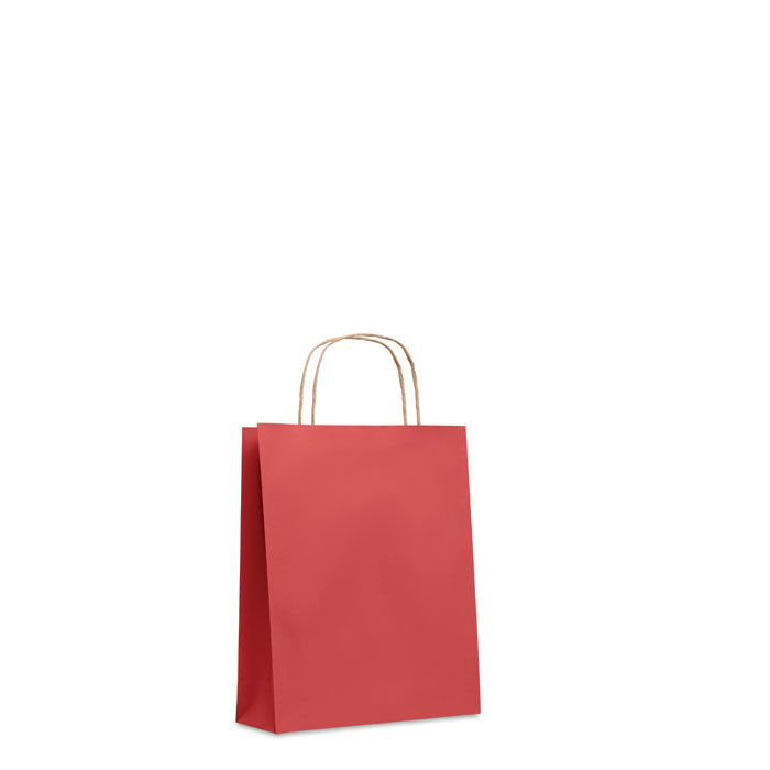 PAPER TONE S - Kleine papieren geschenktas - Rood