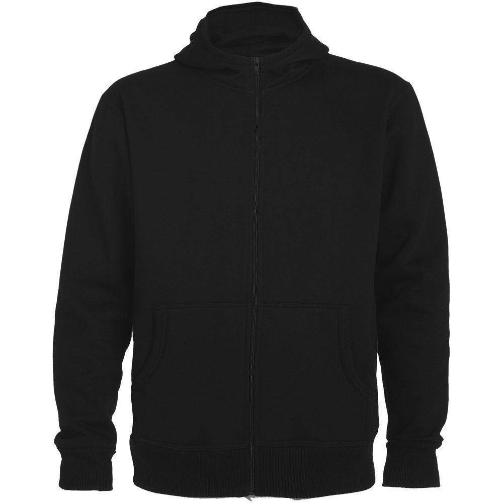 Montblanc unisex hoodie met volledige rits - Zwart