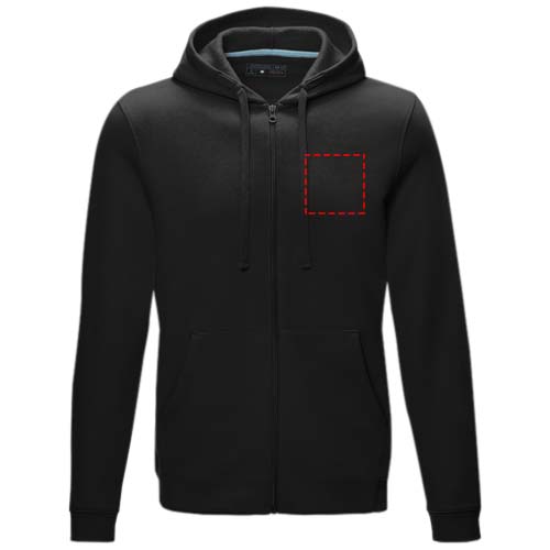 Ruby heren biologische gerecyclede hoodie met volledige rits
