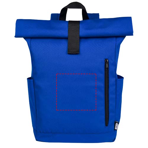 Byron 15,6" rugzak van GRS RPET met opgerolde bovenkant 18 L