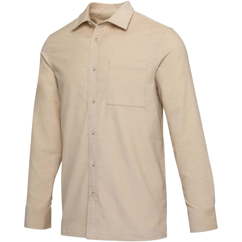 Alum corduroy unisex overhemd - Havermout