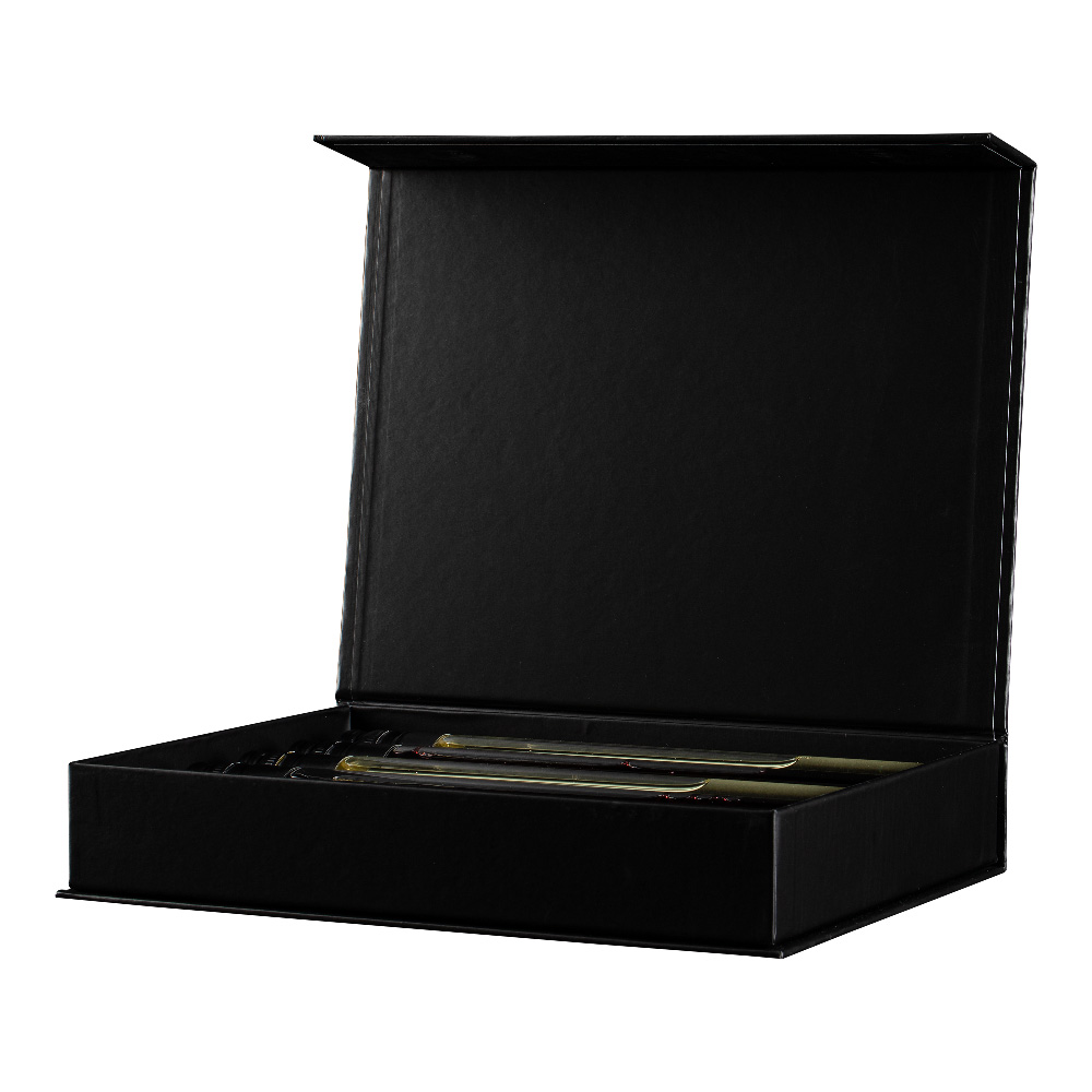 Giftbox | Rombeau Wine & Chocolate | 3 x 100 ML | 2 x 16 truffels | Glas