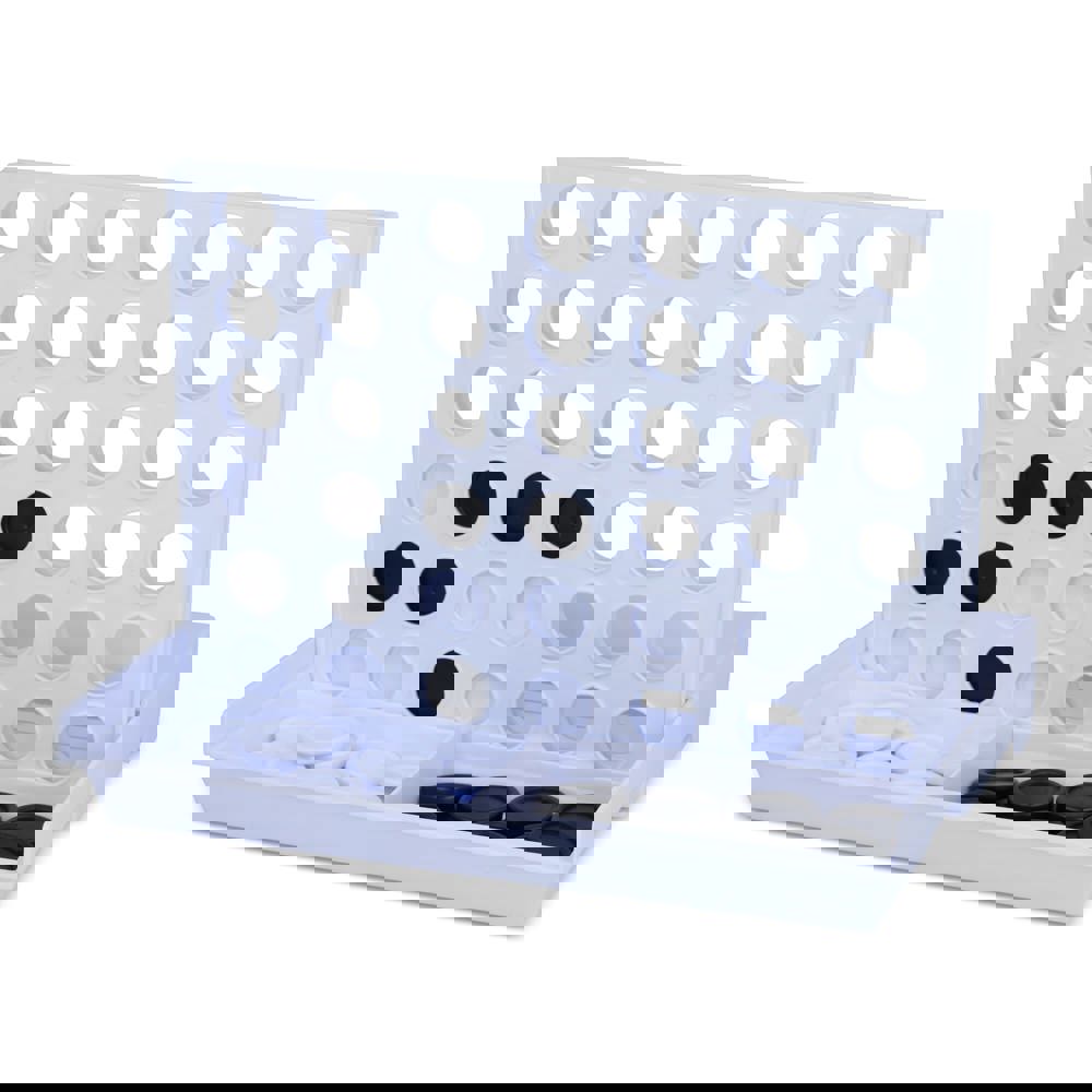 4 op een rij spel van gerecyclede materialen