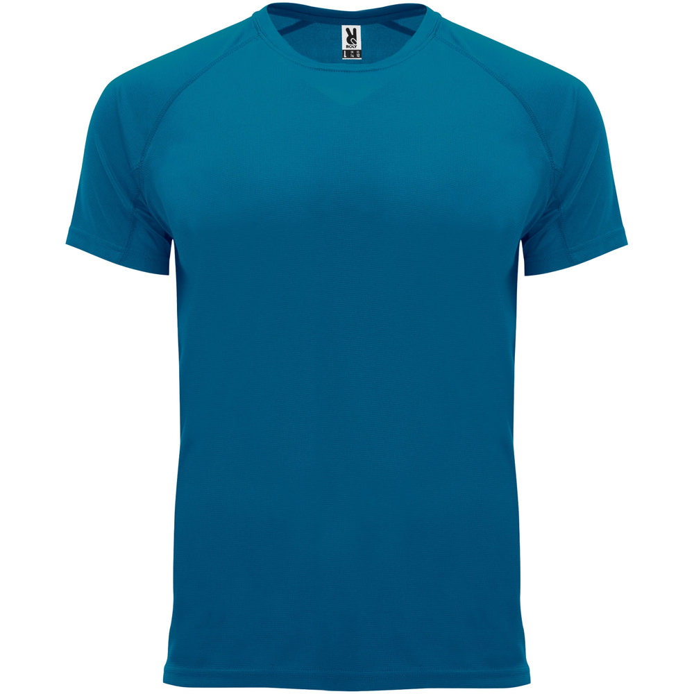 Bahrain 135 g/m² sportshirt met korte mouwen voor heren - Maanlichtblauw