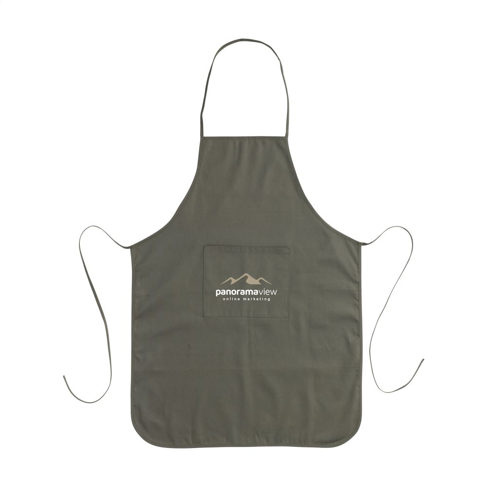 Apron Recycled Cotton (170 g/m²) schort - Olijfgroen