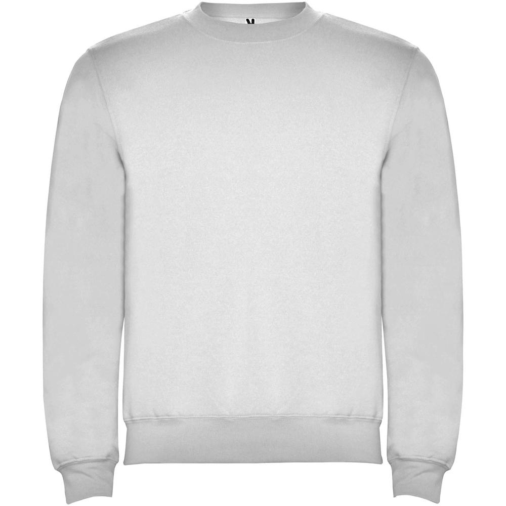 Clasica unisex trui met ronde hals - Aswit gemêleerd