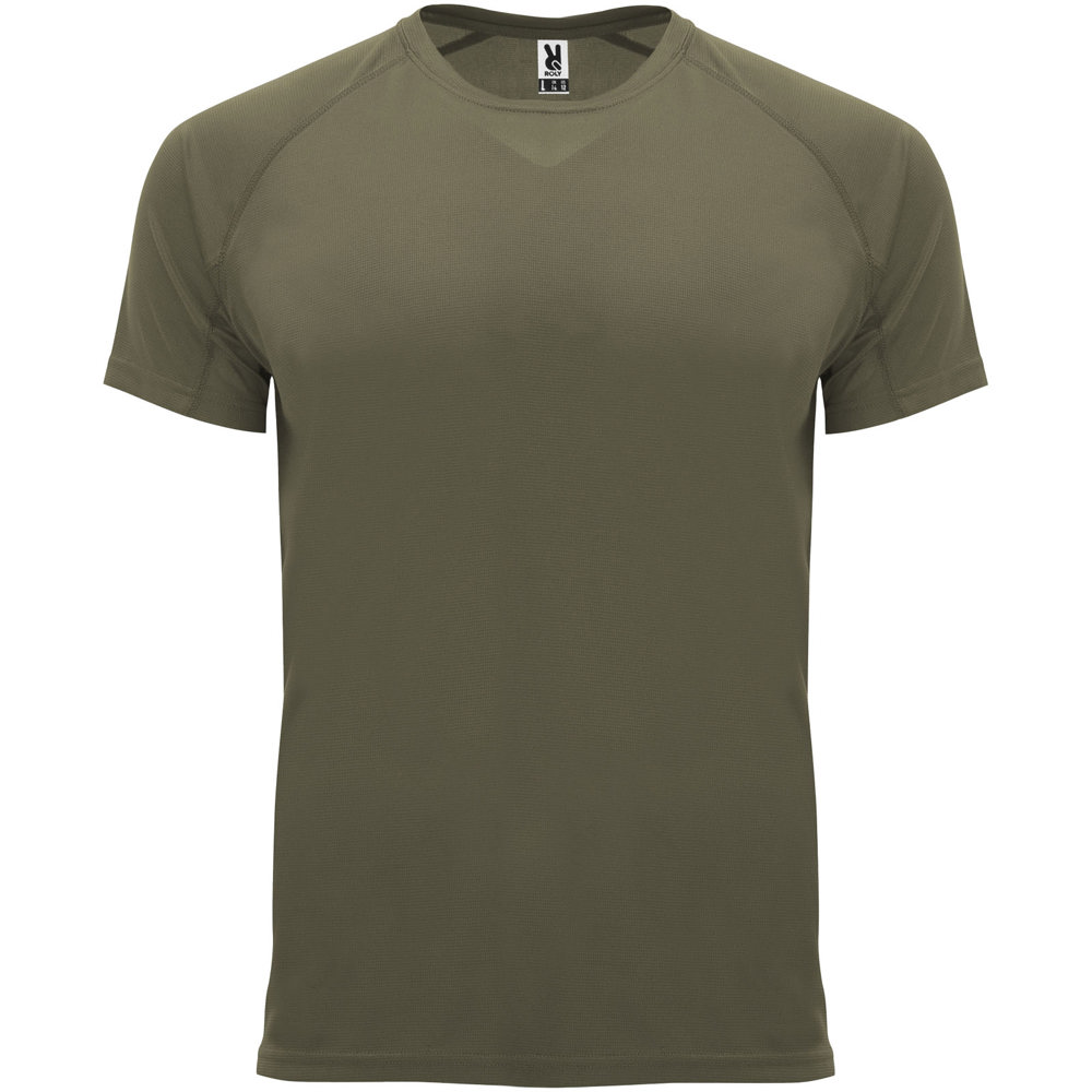 Bahrain 135 g/m² sportshirt met korte mouwen voor heren - Militair groen
