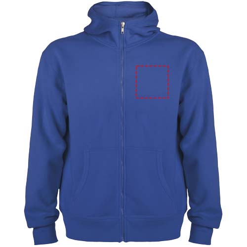 Montblanc 280 g/m² unisex hoodie met volledige rits