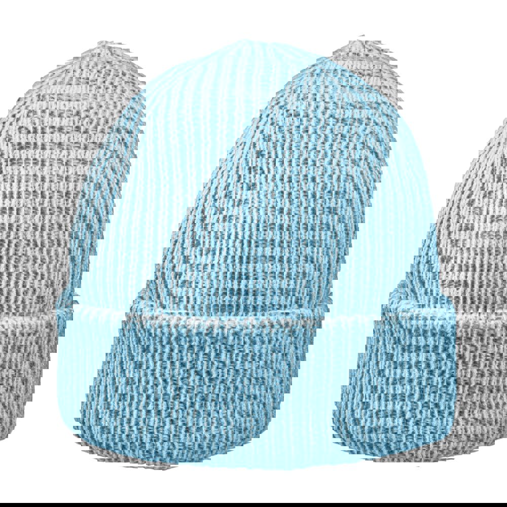 Luxury fine rib beanie - Lichtblauw
