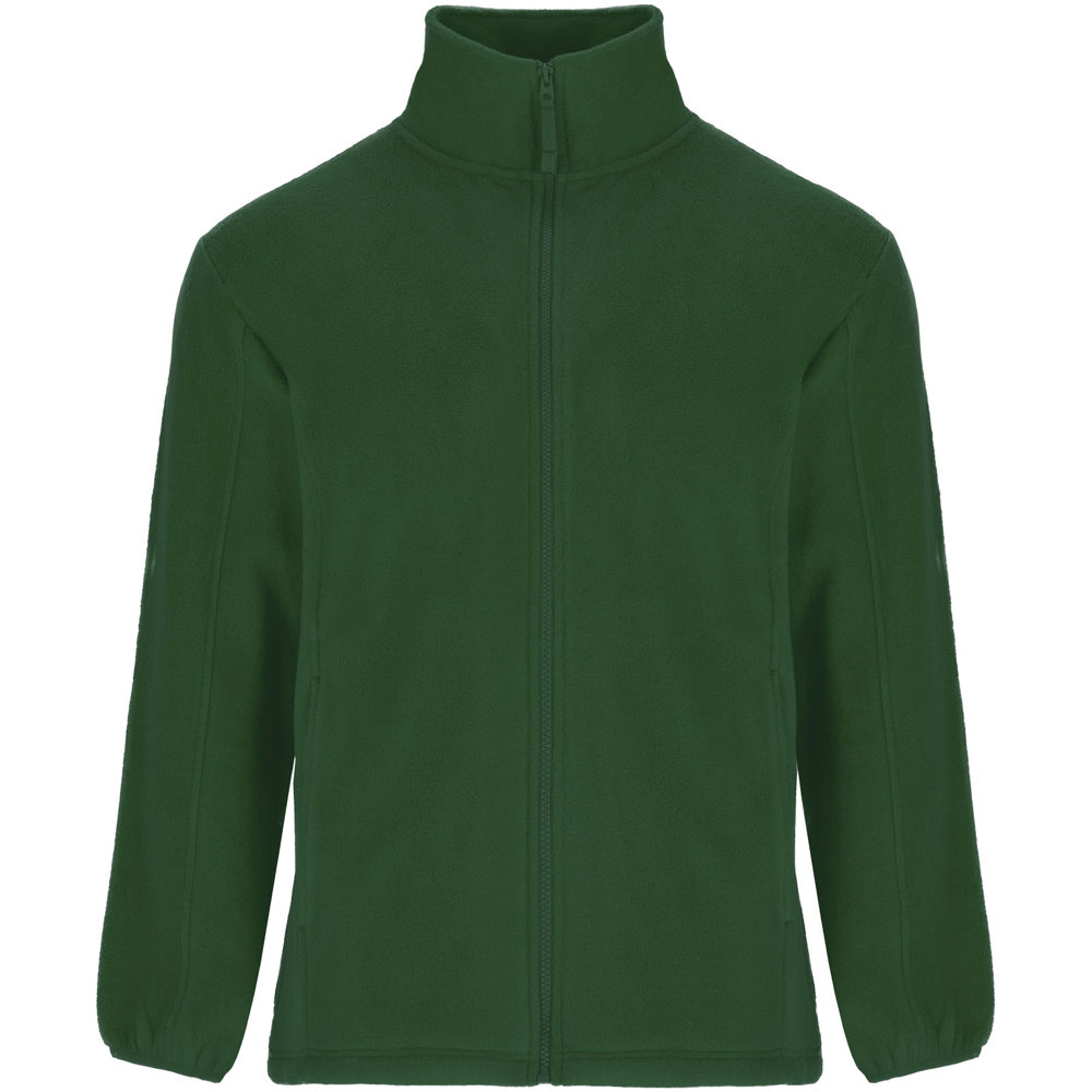 Artic fleece herenjack met volledige rits - Flessengroen