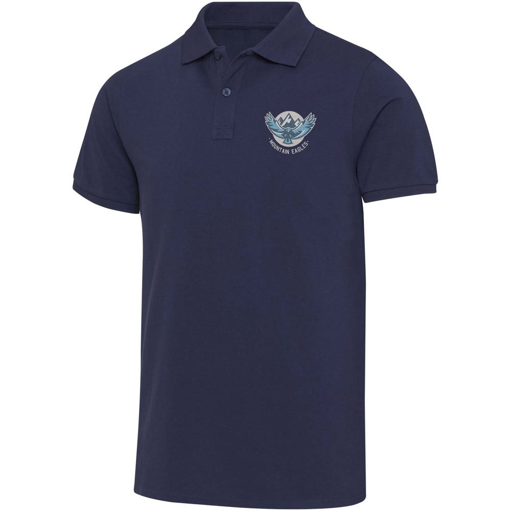 Beryl 220 g/m² unisex OCS gecertificeerde organische gerecyclede polo met korte mouwen