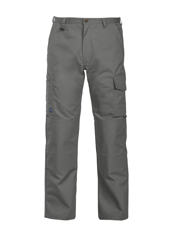 2501 BROEK MET KNIEZAKKEN - Steengrijs