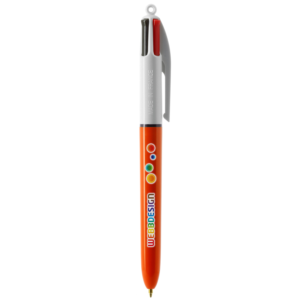 BIC® 4 Colours Fine balpen + Lanyard