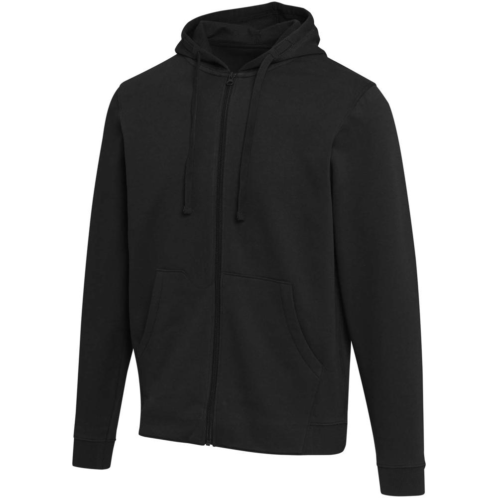 Jasper 280 g/m² unisex hoodie van OCS gerecycled organisch katoen - Zwart