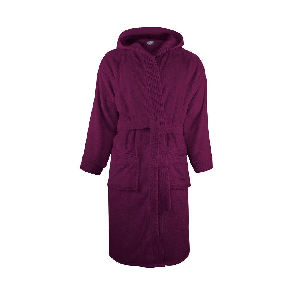 Bathrobe Hooded - Pruim