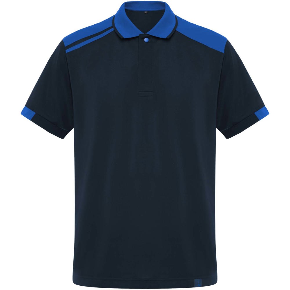 Samurai 160 g/m2 unisex antibacteriële polo met korte mouwen - Marineblauw, Koningsblauw