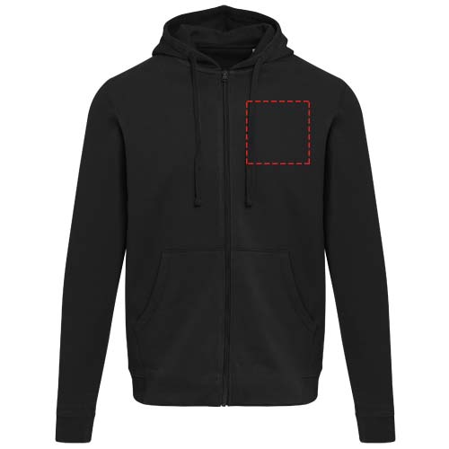 Jasper 280 g/m² unisex hoodie van OCS gerecycled organisch katoen