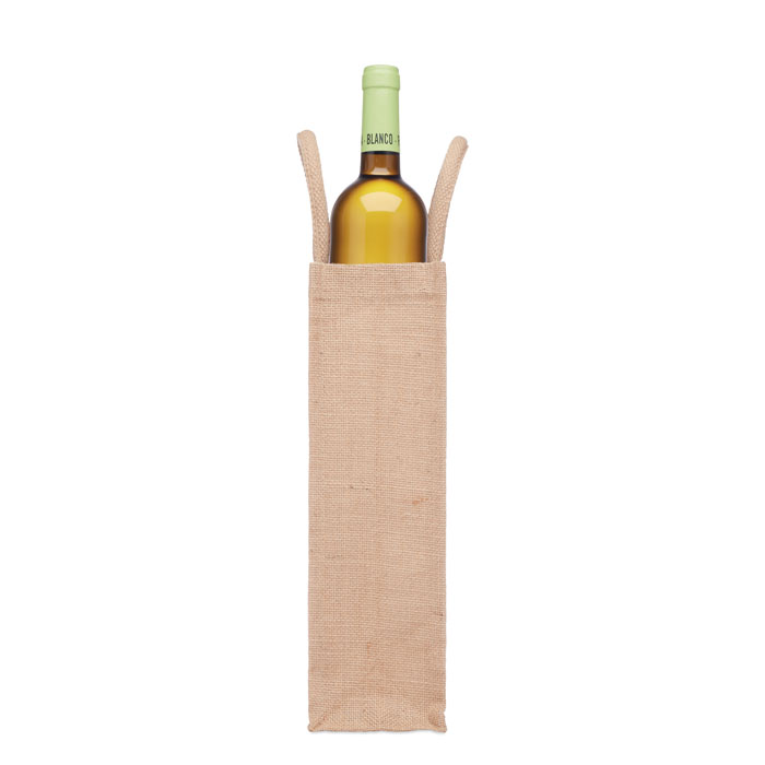 CAMPO DI VINO - Jute wijntas voor 1 fles