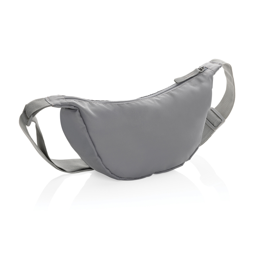 Crescent AWARE™ RPET halve maan sling bag - zilvergrijs (± PMS 17-4405 TCX)