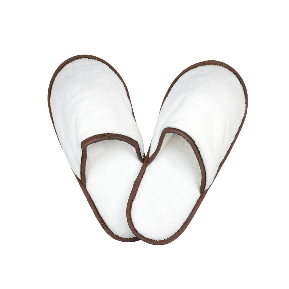 Slippers - Wit/Taupe