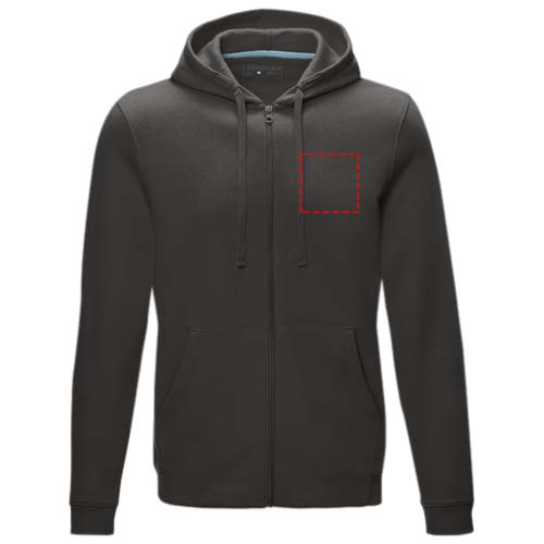 Ruby heren biologische gerecyclede hoodie met volledige rits