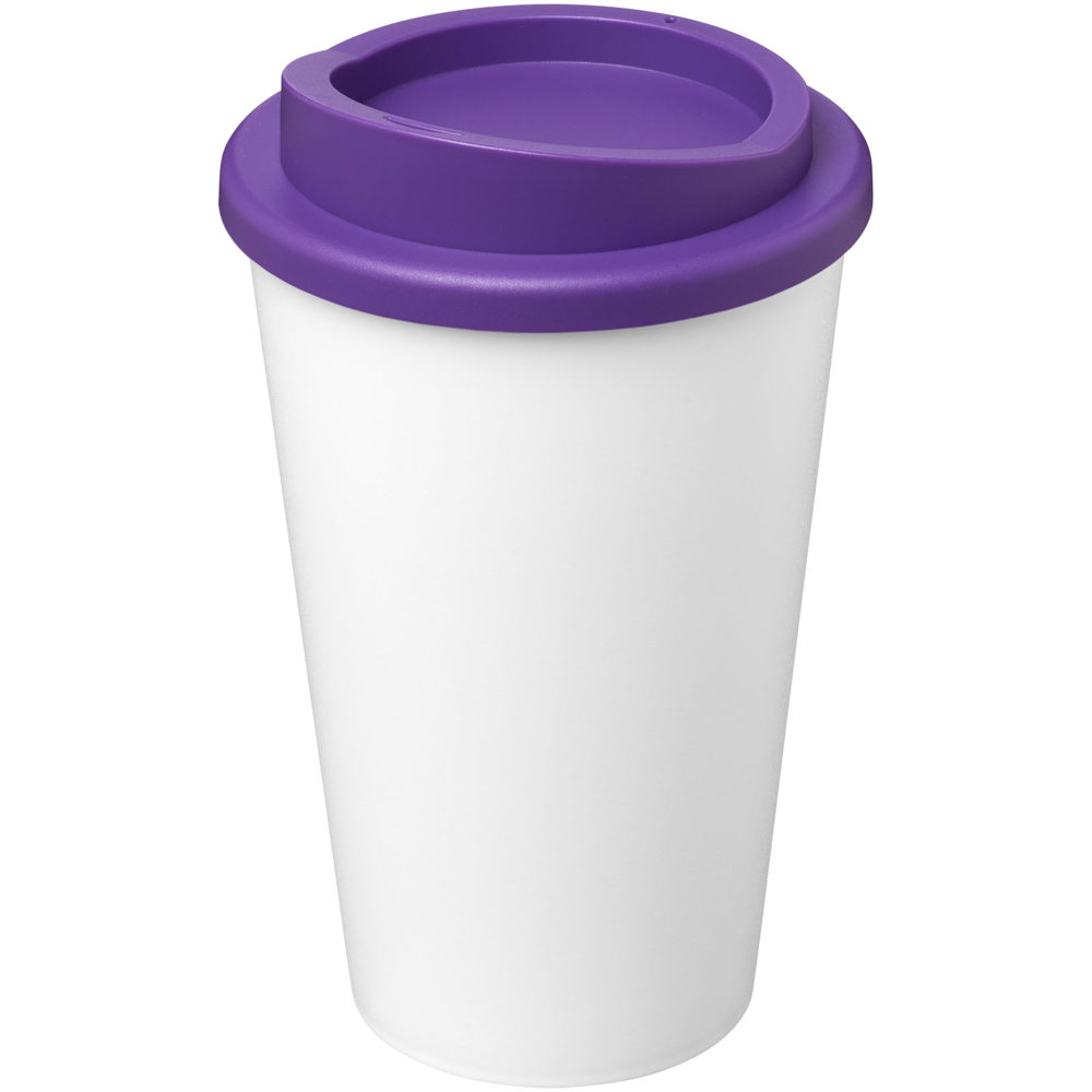 Americano® Eco 350 ml gerecyclede drinkbeker - Wit, Paars